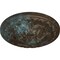 Ekena Millwork Acanthus Ceiling Medallion, Hand-Painted Bronze Blue Patina, 11 3/8"OD x 2"P CM11ACBBS - alternate 3